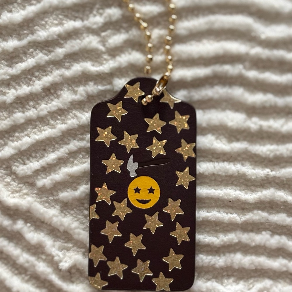 Coach Dark Brown Leather Key Holder